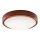 LED Plafondlamp 1xLED/12W/230V dennenhout