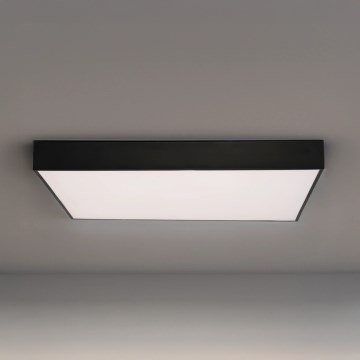 LED plafondlamp 215W, 230V, 3000/4000/6500K (instelbare kleurtemperatuur), 80x80 cm, zwart