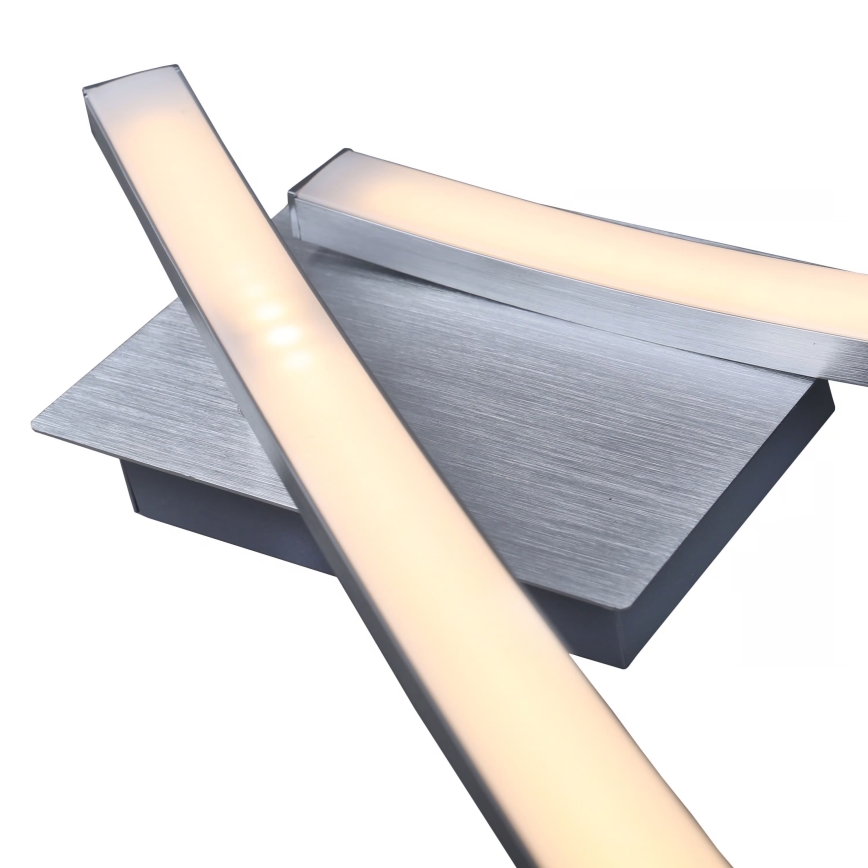 LED-plafondlamp 2xLED/6W/230V 3000K mat chroom