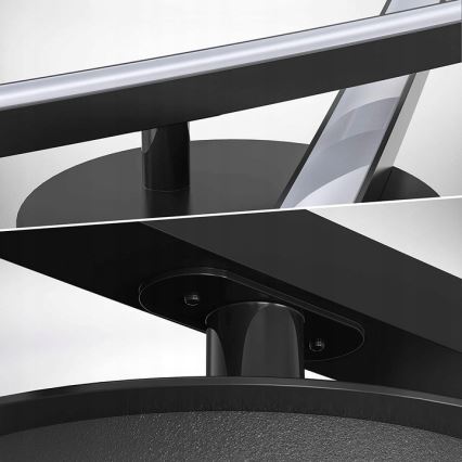 LED plafondlamp 2xLED/6W/230V 3000K zwart