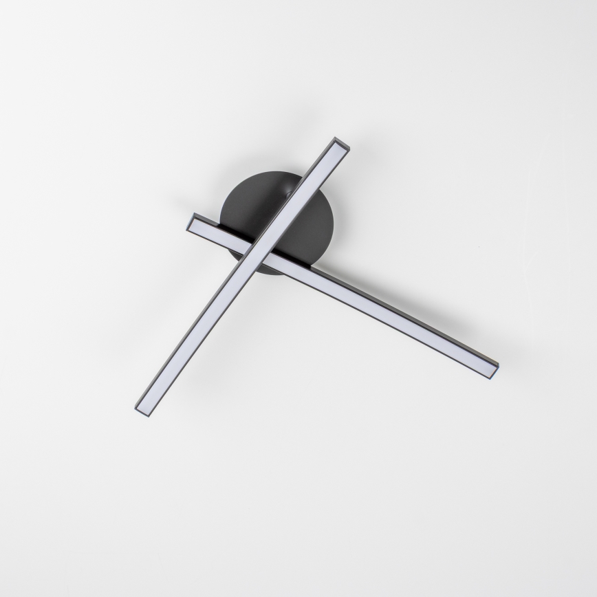 LED-plafondlamp 2xLED/6W/230V zwart