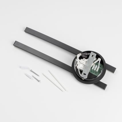 LED-plafondlamp 2xLED/6W/230V zwart