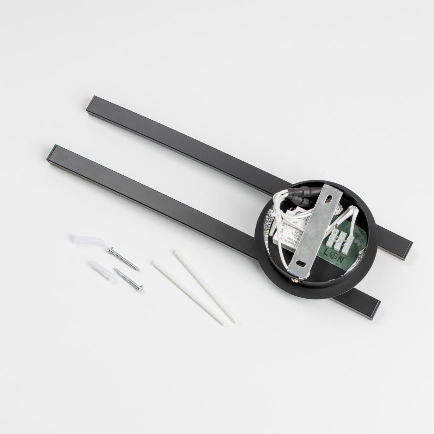 LED-plafondlamp 2xLED/6W/230V zwart