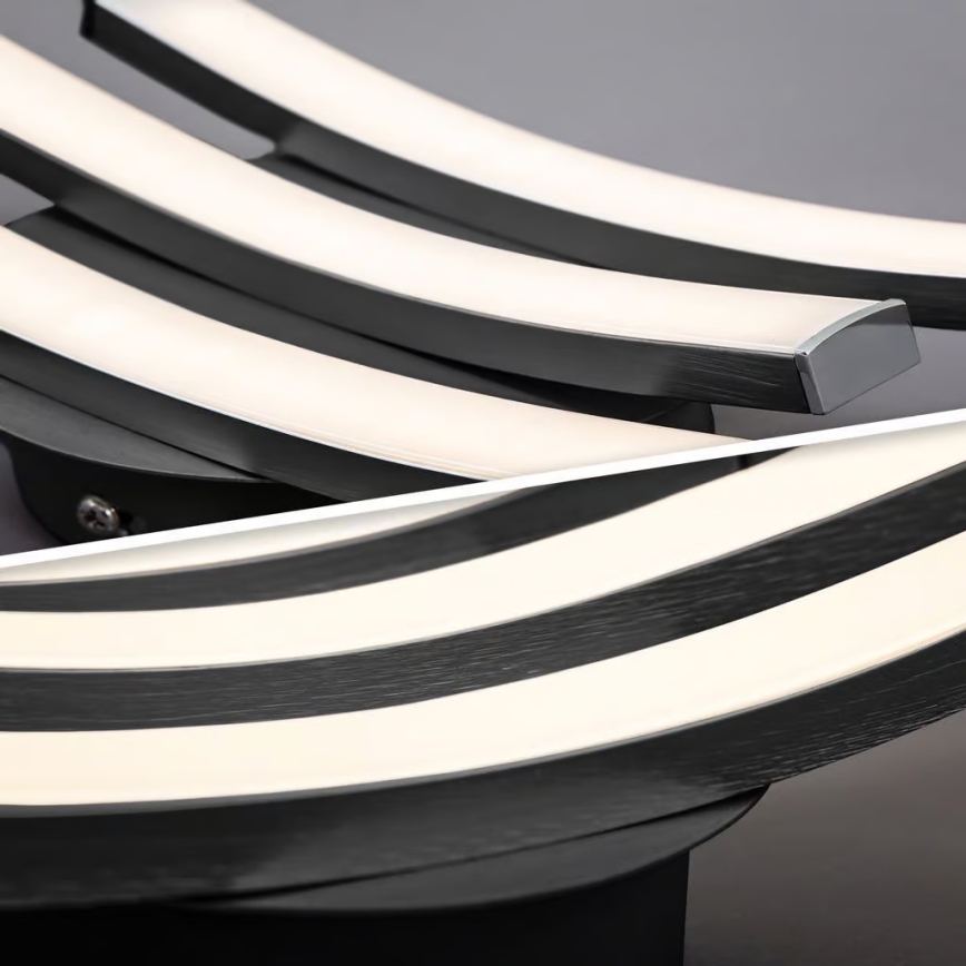 LED-plafondlamp 3xLED/6W/230V 2700K zwart