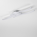 LED plafondlamp 3xLED/6W/230V 3000K zilver