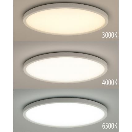 LED-plafondlamp 40W/230V 3000/4000/6500K Ø 50 cm wit