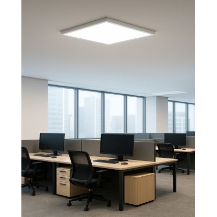 LED-plafondlamp 40W/230V – instelbare kleurtemperatuur 3000/4000/6500K, 50x50 cm, wit