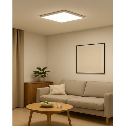LED-plafondlamp 40W/230V – instelbare kleurtemperatuur 3000/4000/6500K, 50x50 cm, wit