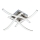LED-plafondlamp 4xLED/2,6W/230V 3000K mat chroom