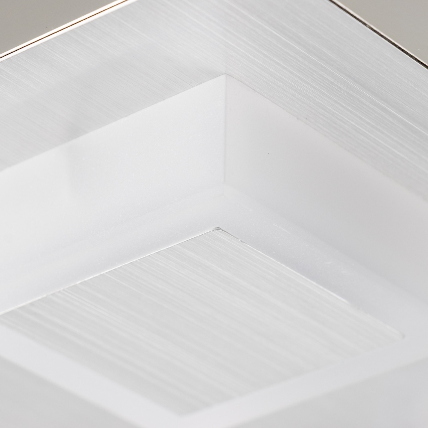 LED plafondlamp 4xLED/5W/230V 3000K 28x28 cm mat chroom