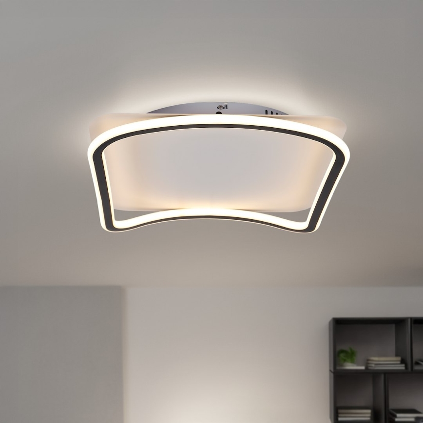 LED plafondlamp CALI LED/30W/230V 40x40 cm zwart