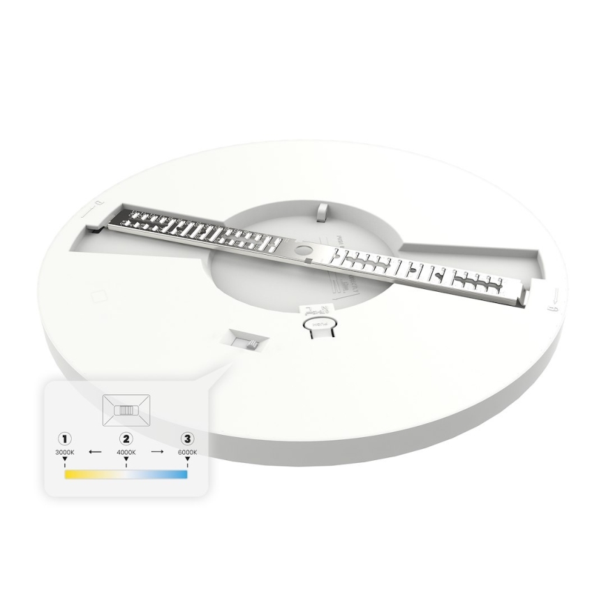 LED-plafondlamp EVORA LED/18W/230V 3000/4000/6000K Ø 22,5 cm wit