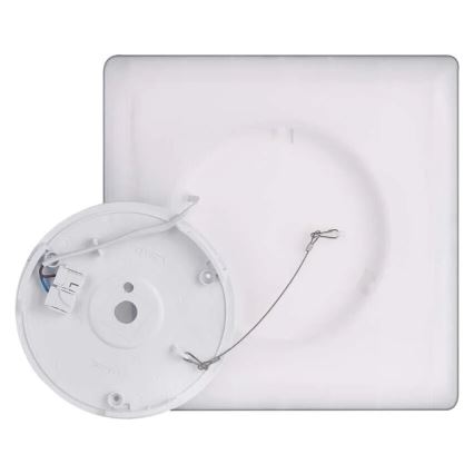LED Plafondlamp FLORI LED/18W/230V 4000K zwart 29x29 cm