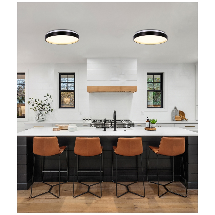 LED Plafondlamp FLORIDA LED/18W/230V zwart