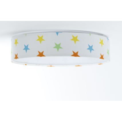 LED Plafondlamp GALAXY KIDS LED/24W/230V sterren kleurrijk