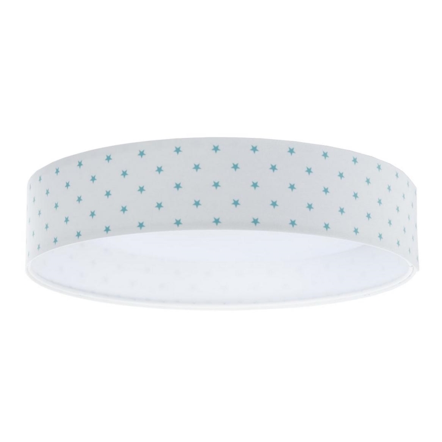 LED Plafondlamp GALAXY KIDS LED/24W/230V sterren wit/turquoise