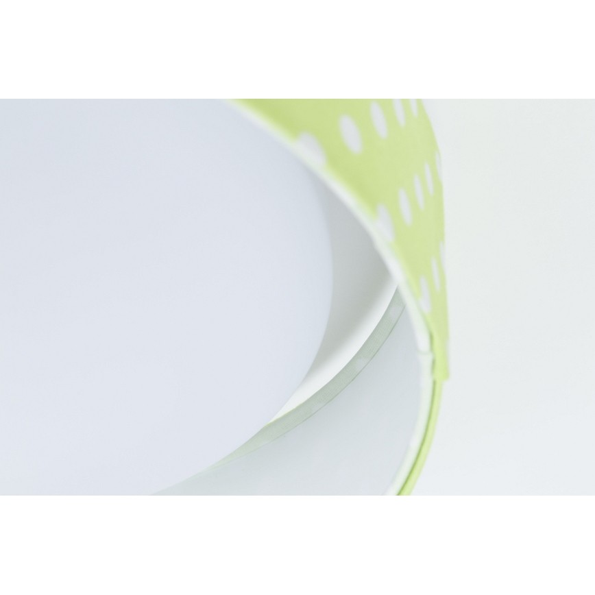 LED Plafondlamp GALAXY KIDS LED/24W/230V stippen groen/wit