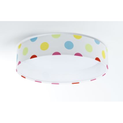 LED Plafondlamp GALAXY KIDS LED/24W/230V stippen kleurrijk