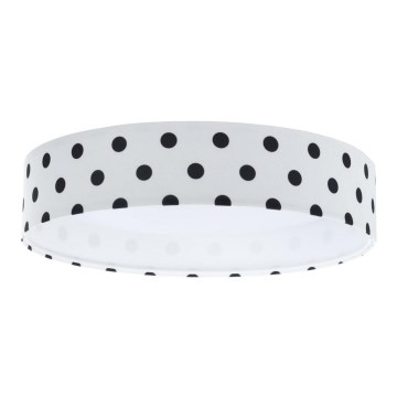 LED Plafondlamp GALAXY KIDS LED/24W/230V stippen wit/zwart