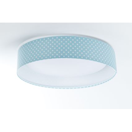 LED Kinderplafondlamp GALAXY KIDS LED/24W/230V stippen turquoise/wit