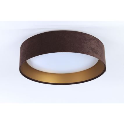 LED Plafondlamp GALAXY LED/24W/230V Ø 44 cm bruin/goud