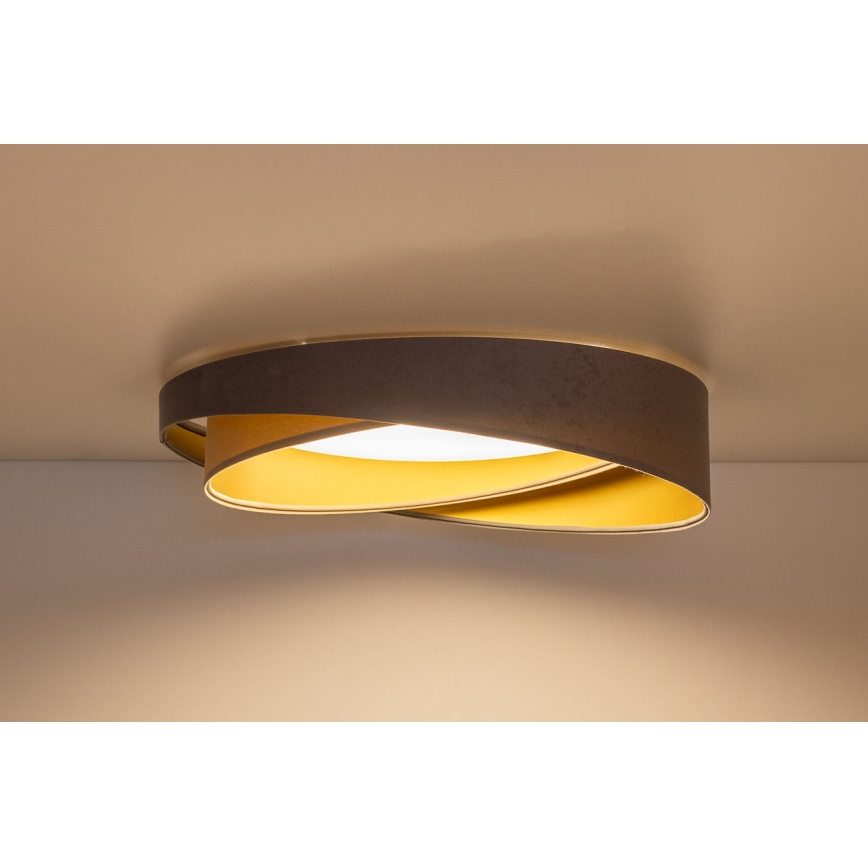 LED plafondlamp GALAXY MODERN LED/24W/230V Ø 55 cm grijs/beige/goud