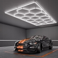 LED plafondlamp HEXAGON LED/696W/85-265V 6500K 484x243 cm CRI 90 IP44 wit