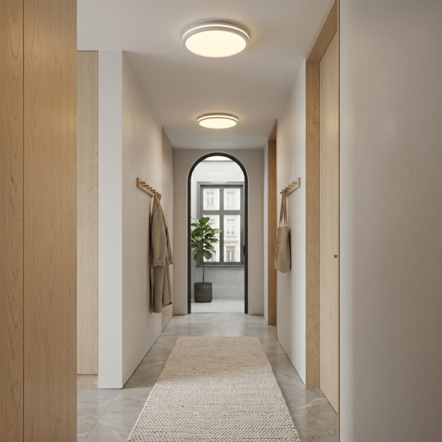 LED plafondlamp HUGO LED/12/18/24W/230V 3000/4000/6500K Ø 30 cm IP54 wit