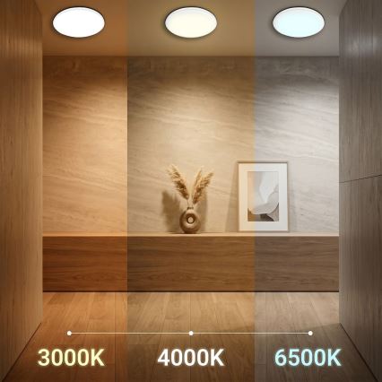 LED plafondlamp HUGO LED/21/32/42W/230V 3000/4000/6500K Ø 45 cm IP54 wit