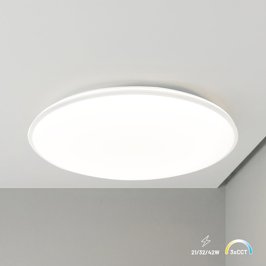 LED plafondlamp HUGO LED/21/32/42W/230V 3000/4000/6500K Ø 45 cm IP54 wit