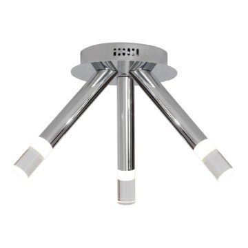 LED Plafondlamp ICE 3xLED/5W/230V glanzend chroom