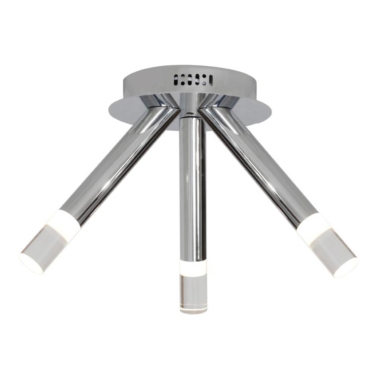 LED Plafondlamp ICE 3xLED/5W/230V glanzend chroom
