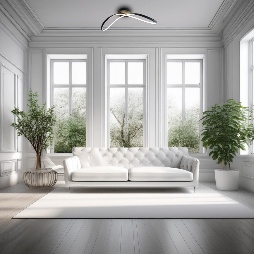 LED Plafondlamp INFINITY LED/21W/230V zwart