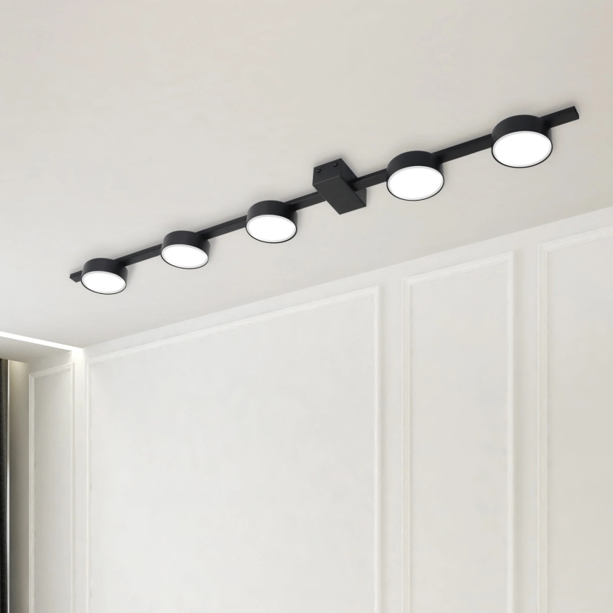 LED Plafondlamp JOY 5xGX53/6W/230V zwart