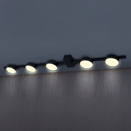 LED Plafondlamp JOY 5xGX53/6W/230V zwart
