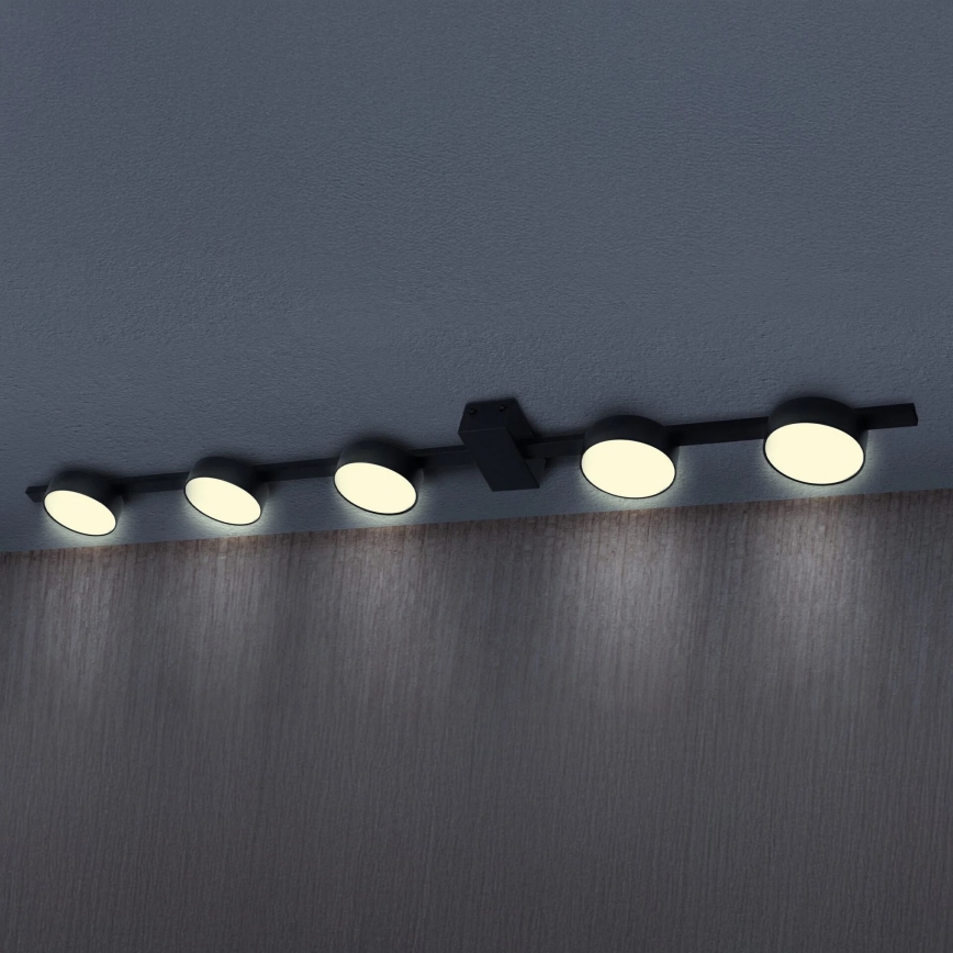 LED Plafondlamp JOY 5xGX53/6W/230V zwart