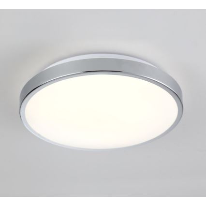 LED Plafondlamp KERN LED/15W/230V diameter 30 cm glanzend chroom