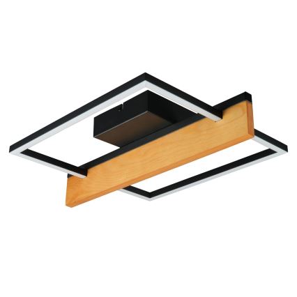 LED plafondlamp LARYSA LED/11,5W/230V 35x45 cm dennenhout