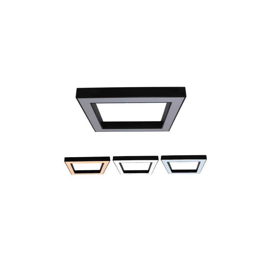 LED plafondlamp LED/100W/230V 3000/4000/6500K 80x80 cm zwart