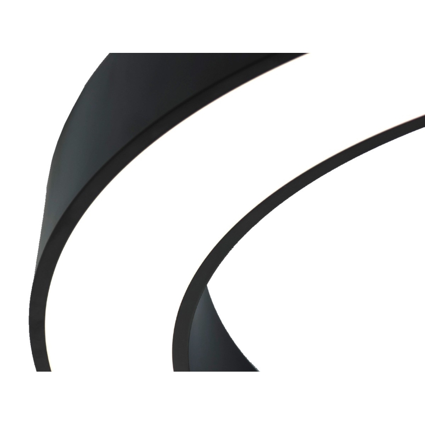 LED plafondlamp LED/100W/230V 3000/4000/6500K Ø 100 cm zwart