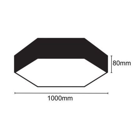 LED Plafondlamp LED/100W/230V 4000K diameter 100 cm