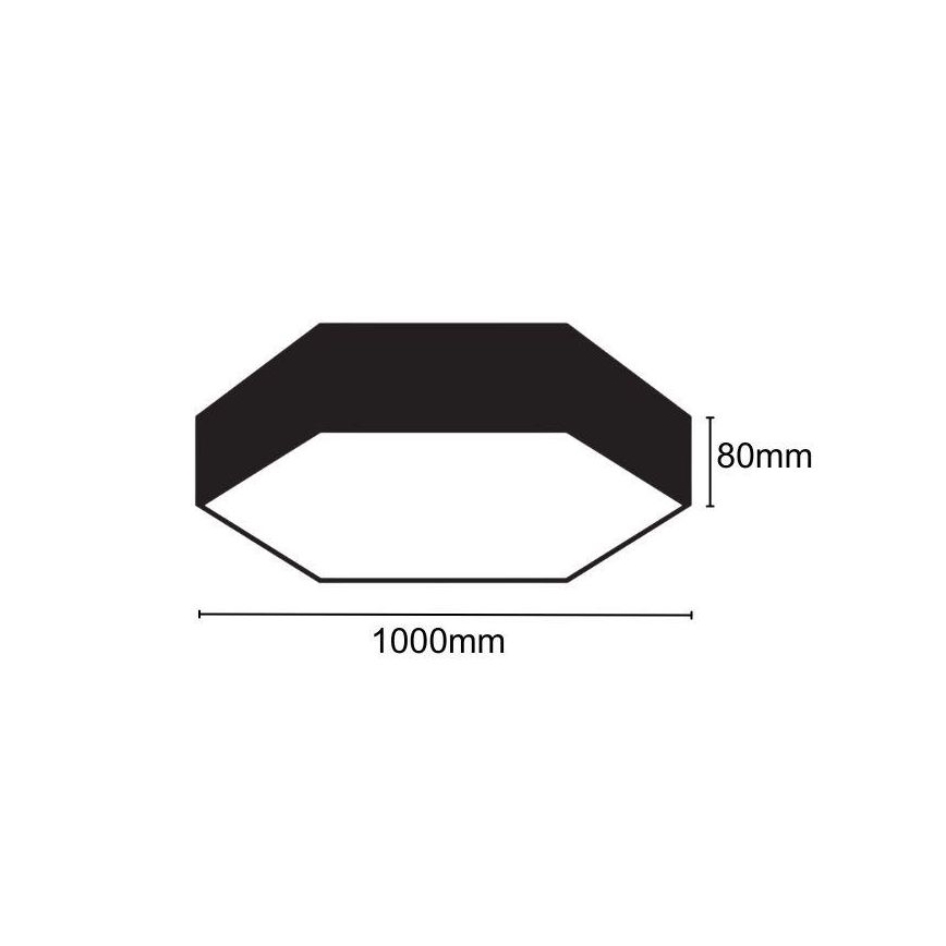 LED Plafondlamp LED/100W/230V 4000K diameter 100 cm