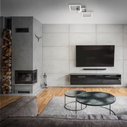 LED plafondlamp LED/10W/230V 3000K mat chroom