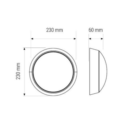 LED Plafondlamp LED/11W/230V IP40
