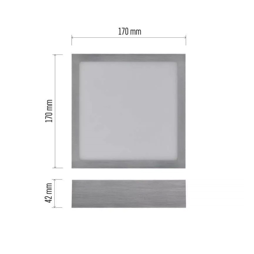 LED Plafondlamp NEXXO LED/12,5W/230V 3000/3500/4000K 17x17 cm glanzend chroom