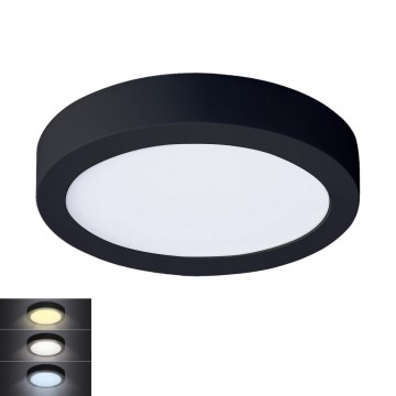 LED Plafondlamp LED/12W/230V 3000/4000/6000K zwart rond