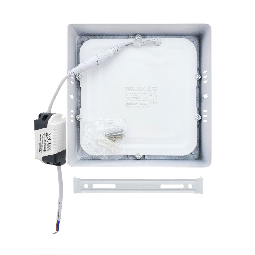 LED Plafondlamp LED/12W/230V 4200K 16,3x16,3 cm wit