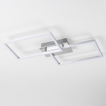 LED plafondlamp LED/17W/230V mat chroom