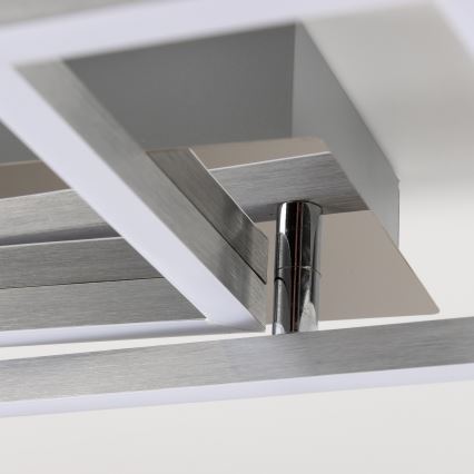 LED plafondlamp LED/17W/230V mat chroom