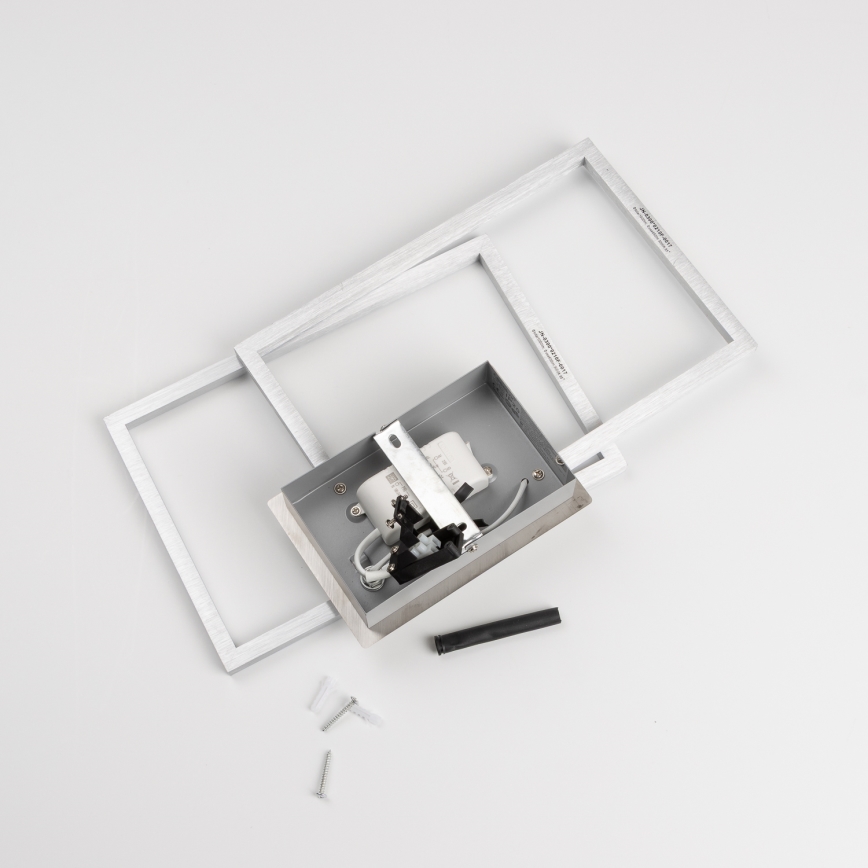 LED plafondlamp LED/17W/230V mat chroom